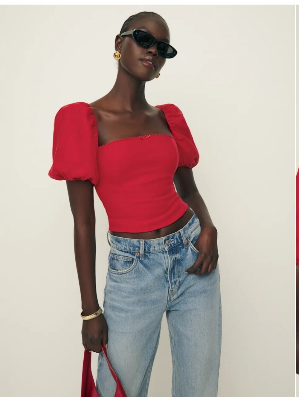 Reformation Marella Linen Top Size 10 - Picture 10 of 10